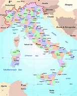 Image result for Labeled Map of Italy