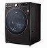 Image result for LG Steam Black Washer and Dryer