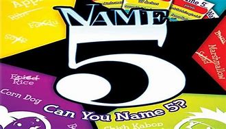 Image result for Name 5 Game