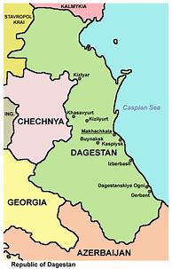 Image result for Republic of Dagestan Map