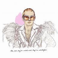 Image result for Elton John Drawing