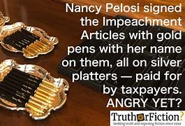 Image result for Gold Impeachment Pens