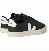 Image result for Veja Black Leather Sneakers Women's