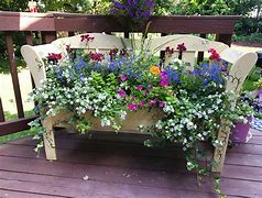 Image result for Outdoor Benches with Planters