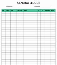 Image result for Bank Account Ledger Template