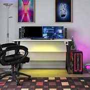 Image result for Small White Gaming Desk