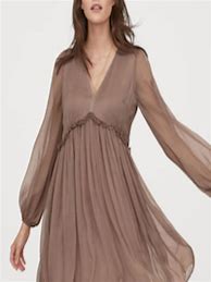 Image result for Ladies H&M Plus - Beige H&M+ V-Neck Kaftan Dress - Size: L - H&M