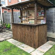 Image result for DIY Wood Pallet Outdoor Bar