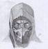 Image result for Mortal Kombat Drawing Scorpion Mask