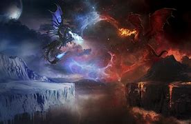 Image result for Fire Ice Dragon Wallpaper Live