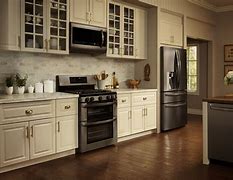 Image result for In Black Stainless Steel Appliances and Kitchen Together