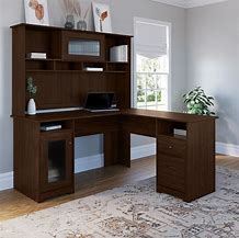 Image result for Wooden Desk with Hutch