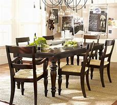 Image result for Extended Dining Room Table From Pottery Barn
