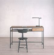 Image result for Industrial Work Desk with Shelves