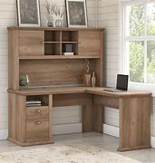 Image result for Office Desk L-Shape Solid Wood