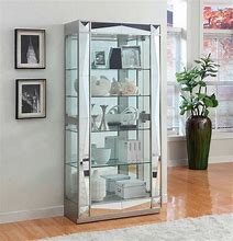 Image result for Mirrored Curio Cabinet