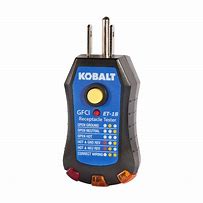 Image result for Kobalt 30-250-Volt Digital Receptacle Specialty Meter In Black | ET-19L