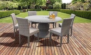Image result for Round Patio Dining Table Sets