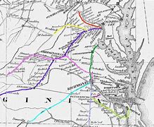 Image result for Virginia Civil War Railroad Map