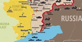 Image result for Map of Conflict Area with Russia