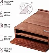 Image result for Kenley Bat House - Outdoor Bat Box Shelter With Single Chamber - Handcrafted From Cedar Wood - Easy For Bats To Land And Roost - Weather Resistant &