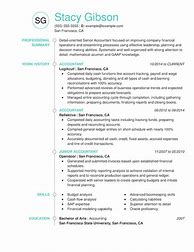 Image result for Accountant Resume Example
