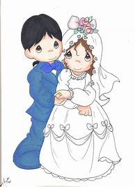 Image result for Drawing Precious Moments Wedding