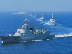 Image result for Chinese and US Navy sailign next to each other