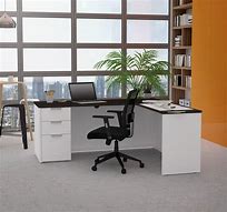 Image result for l-shaped modern office desk