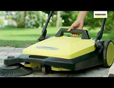 Image result for Karcher S4 Twin Push Sweeper In Yellow - Karcher - Yard Equipment - Yellow