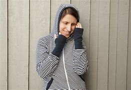 Image result for Black and White Vertical Striped Hoodie