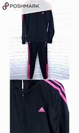 Image result for Black Pink Adidas Tracksuit
