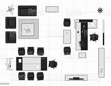 Vip Office Furniture Top View Stock Illustration Download Image Now