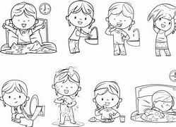 Image result for Drawing of Kids Waking Up