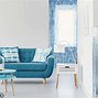 Image result for Blue Curtains Living Room