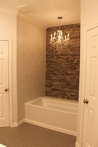 Image result for Faux Stone Wall Bathroom
