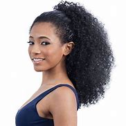 Image result for High Puff Afro Ponytail Drawstring Short Afro Kinky Curly Pony Tail Clip In On Synthetic Curly Hair Bun Made Of Kanekalon Fiber Puff Ponytail Wrap Upd