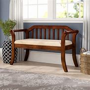 Image result for Wooden Bedroom Bench