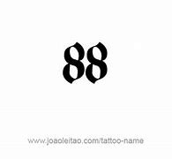 Image result for 88 Number Tattoo