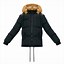 Image result for Black Puffer Coat with Fur Hood