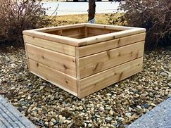 Image result for 2' X 8' Elevated Cypress Planter Box