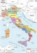 Image result for Map of Italy by Region