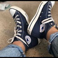 Image result for Navy Blue Converse