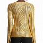 Image result for Metallic Gold Sweater