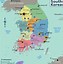 Image result for South Korea Province Map