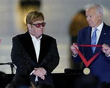 Image result for Biden Elton John White House