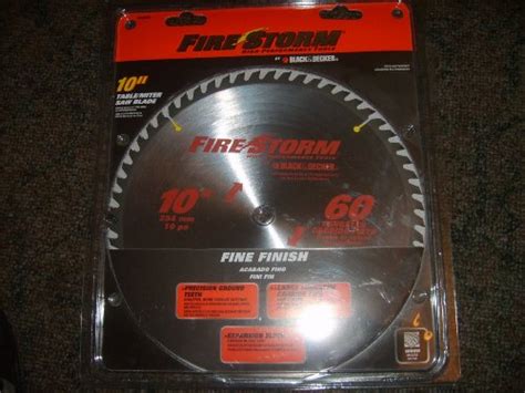 Firestorm 10 Miter/table Saw Blade 60 Tooth
