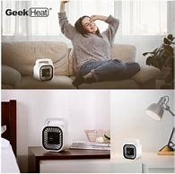 Image result for Geek Heat Portable 500-Watt Compact Ceramic Heater/Fan - White
