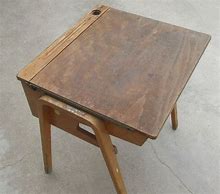 Image result for Old Wooden School Desk