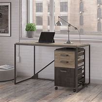 Image result for Writing Desk with 2 Drawer Mobile File Cabinet
